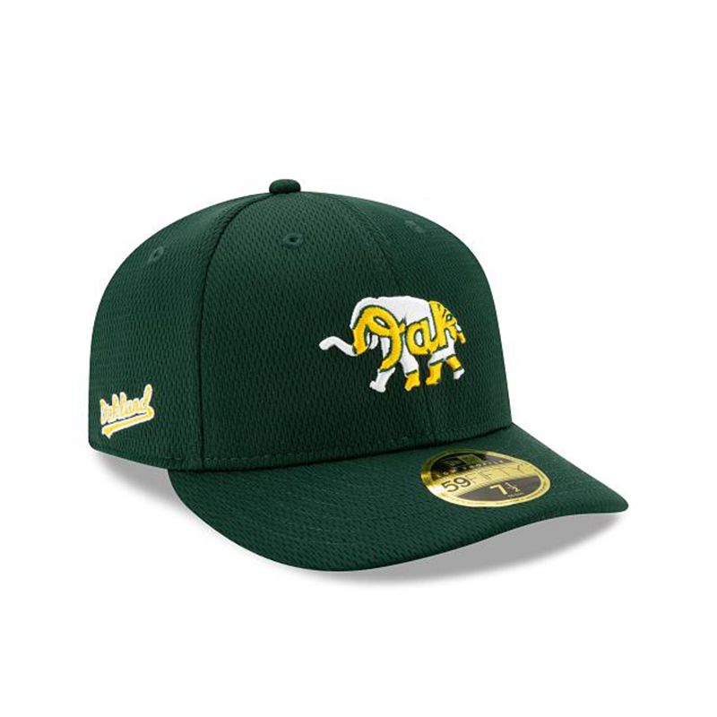 MLB Oakland Athletics 2021 Spring Training Low Profile 59Fifty Fitted (NIL4606) - Green New Era Caps